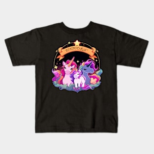 unicorn family Kids T-Shirt